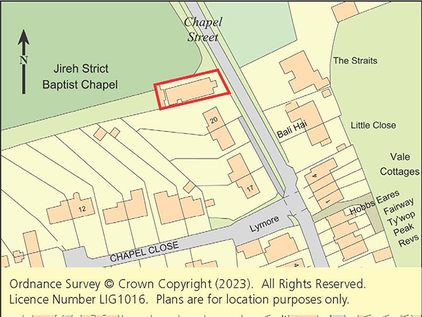 Lot: 67 - DETACHED FORMER BAPTIST CHAPEL WITH POTENTIAL IN VILLAGE LOCATION - 